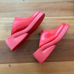 Camper Kaah Wedge in Red, EU41 US11, UK8